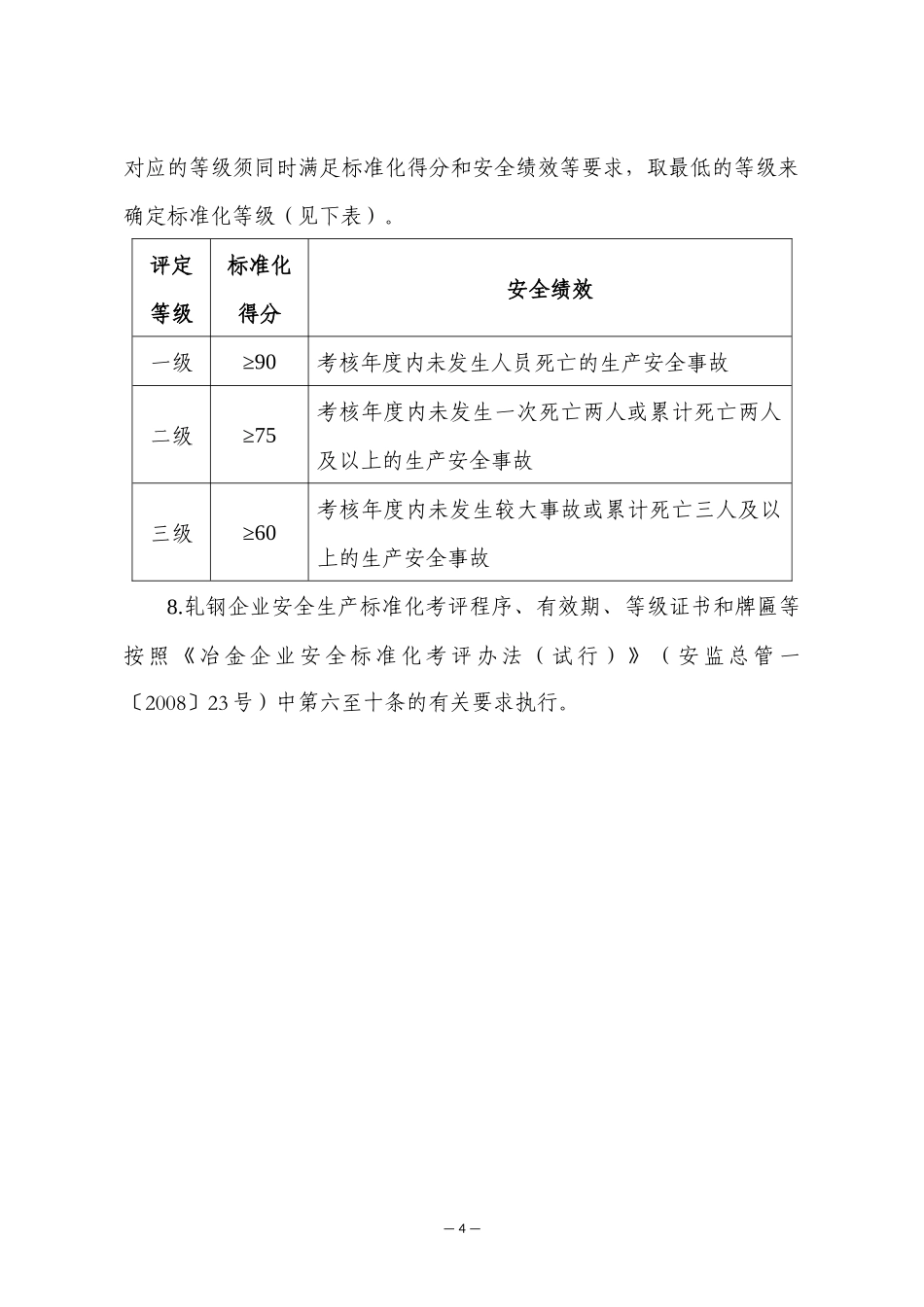 冶金企业安全生产标准化评定标准（轧钢）_第2页