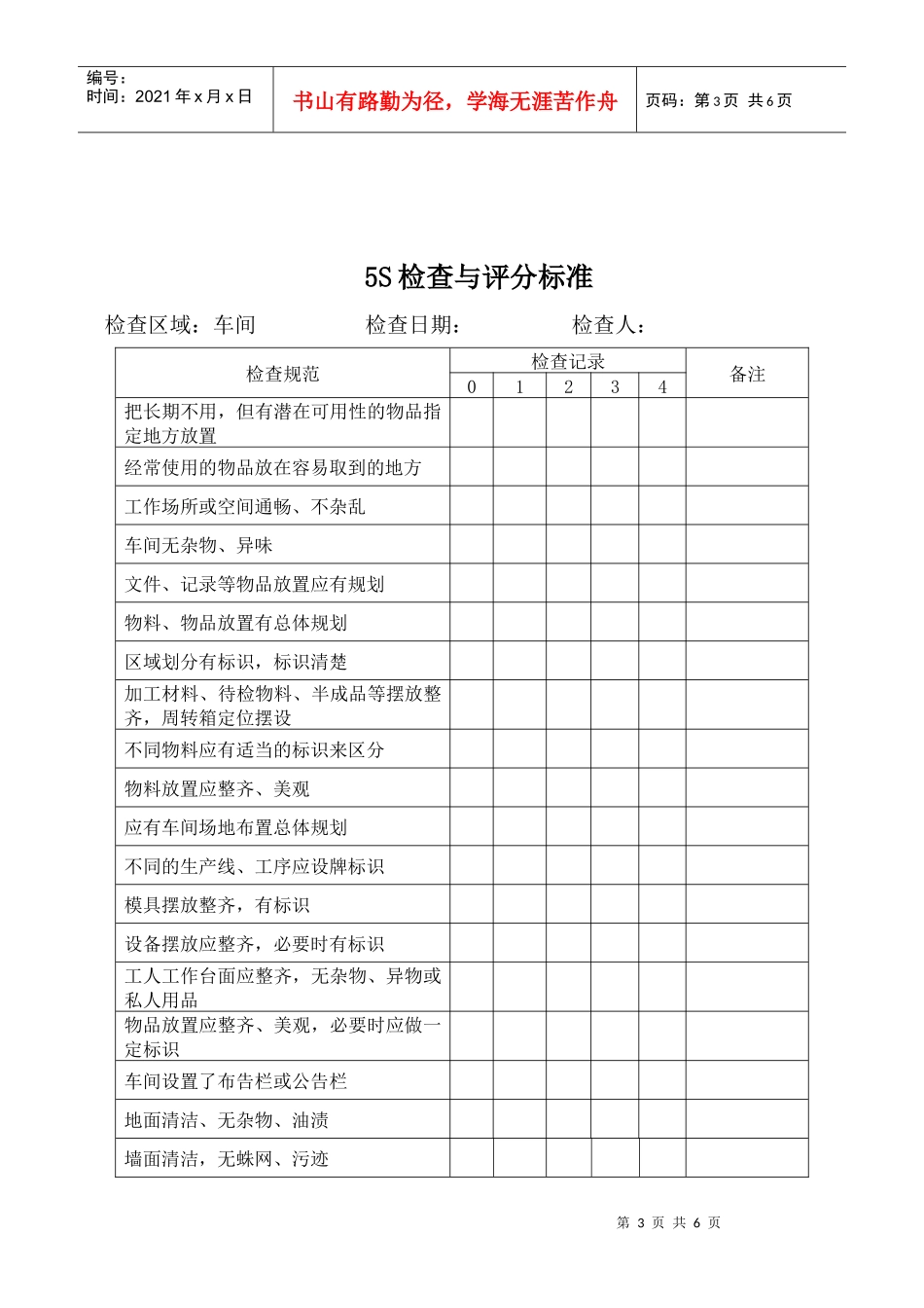5S检查与评分标准_第3页