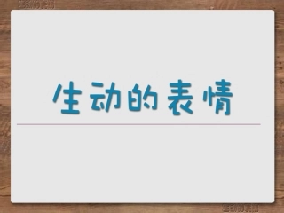生动的表情课件
