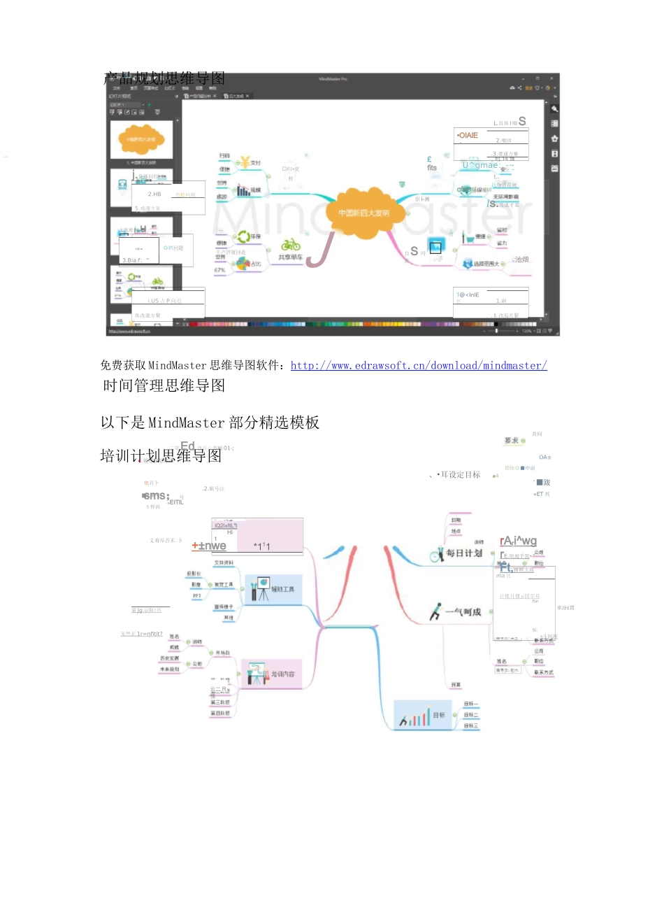 思维导图精美模板_第2页