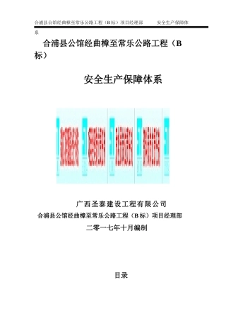 安全生产保障体系(报监用)