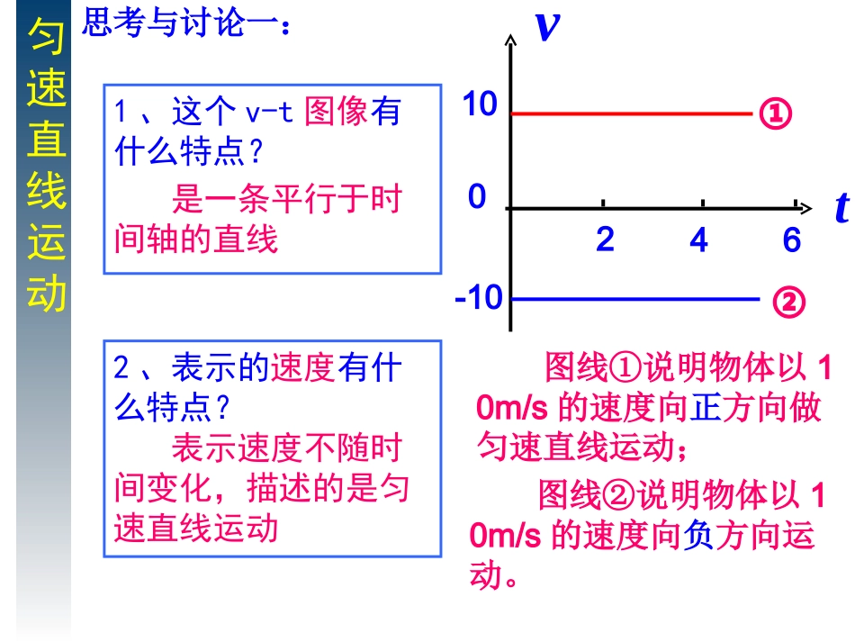 匀变速直线运动的速度与时间关系(新课标）_第2页