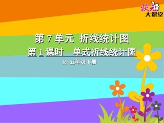 第1课时单式折线统计图