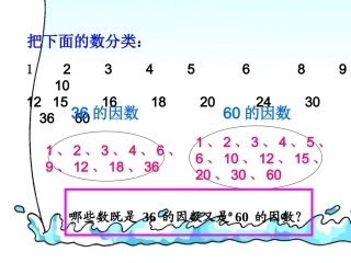 人教五年级下-最大公因数(短除法)