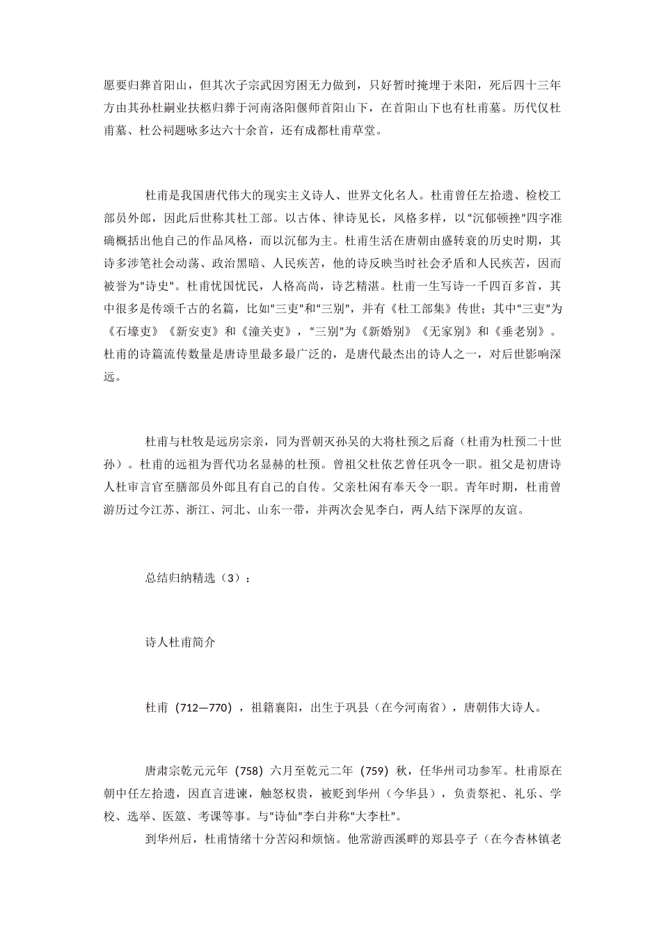 诗人杜甫简介_第2页