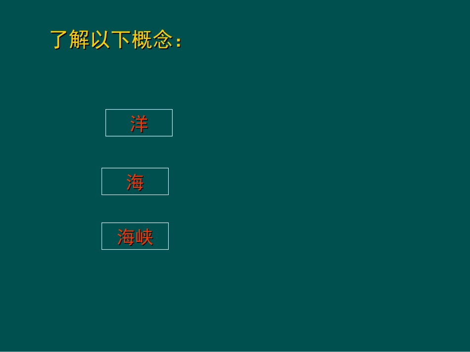 地理人教版上第二章陆地和海洋第一节大洲和大洋（四大洋）_第3页