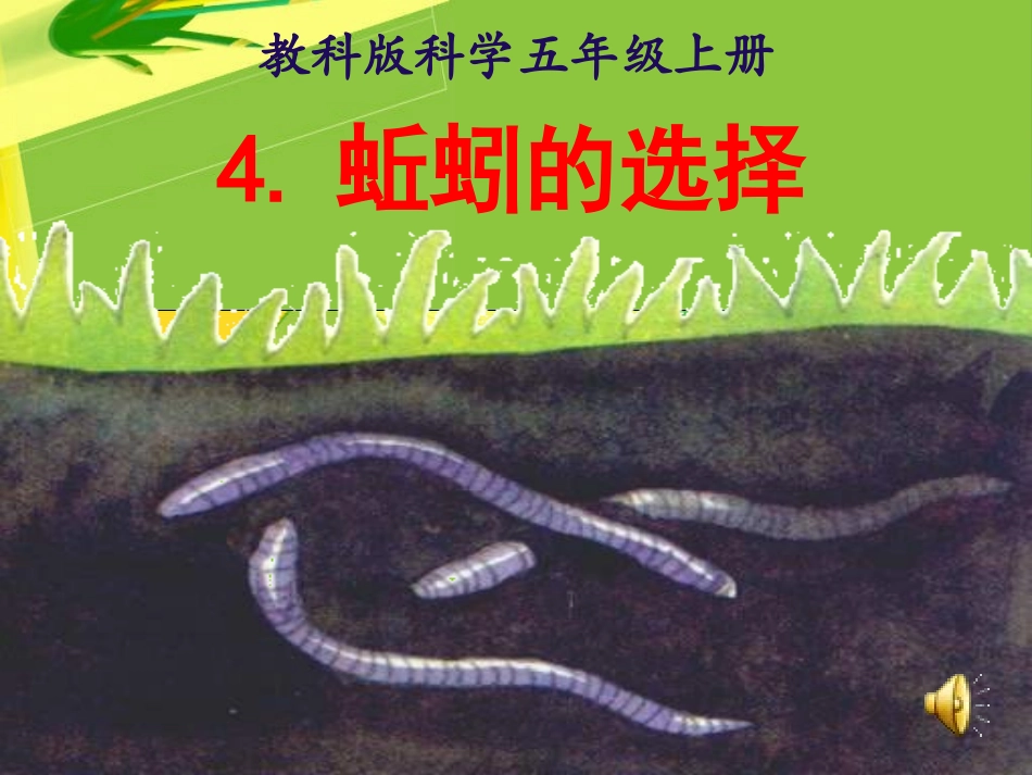 《蚯蚓的选择》_第1页