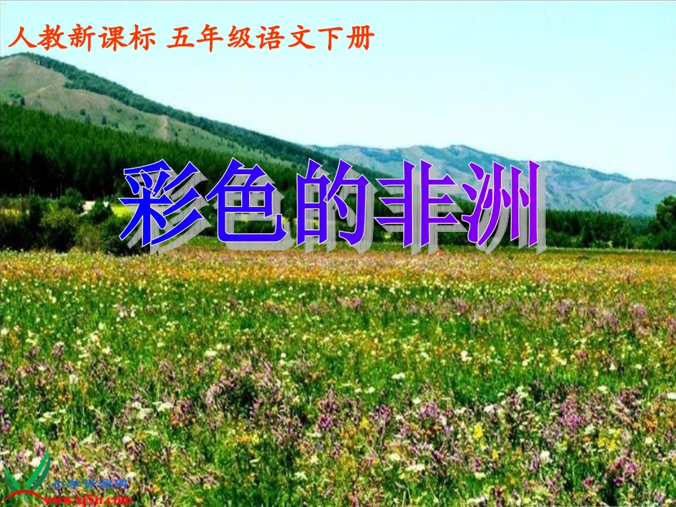 彩色的非洲课件_第1页