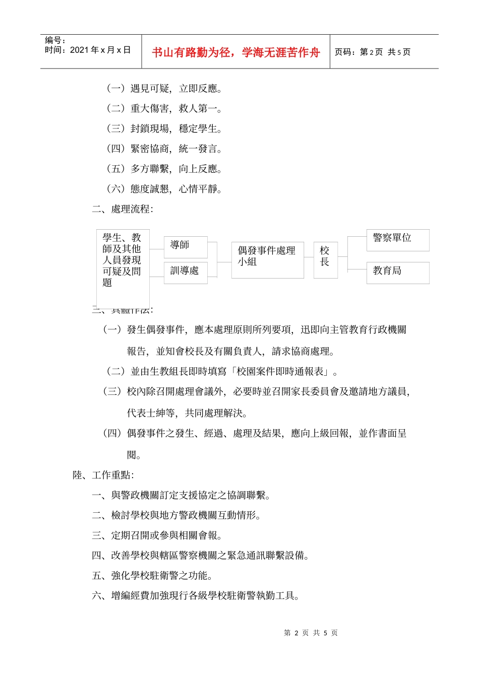 桃园县立自强国中校园安全防护及偶发事件防治处理要点_第2页