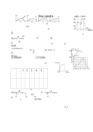 七年级数学下册变量之间的关系测试题