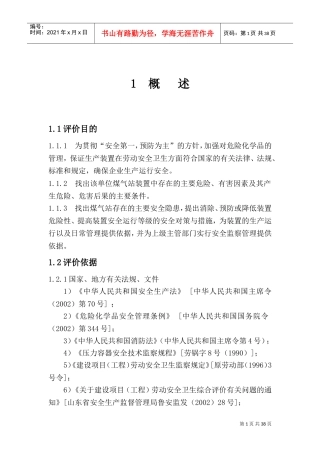 煤气发生炉安全评价(DOC48页)