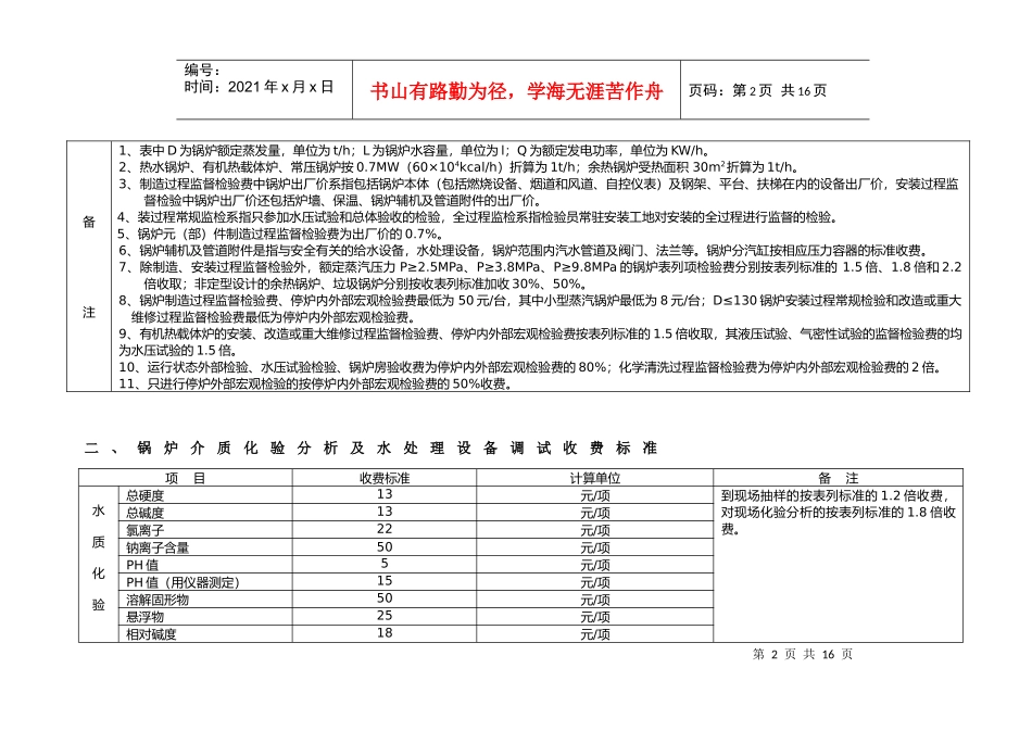 浙江省特种设备检验等收费标准-浙江省物价局、浙江省财政厅_第2页