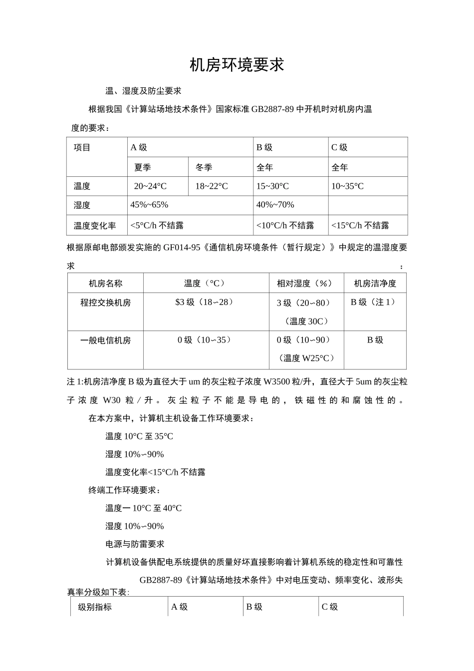 机房设备功率_第1页