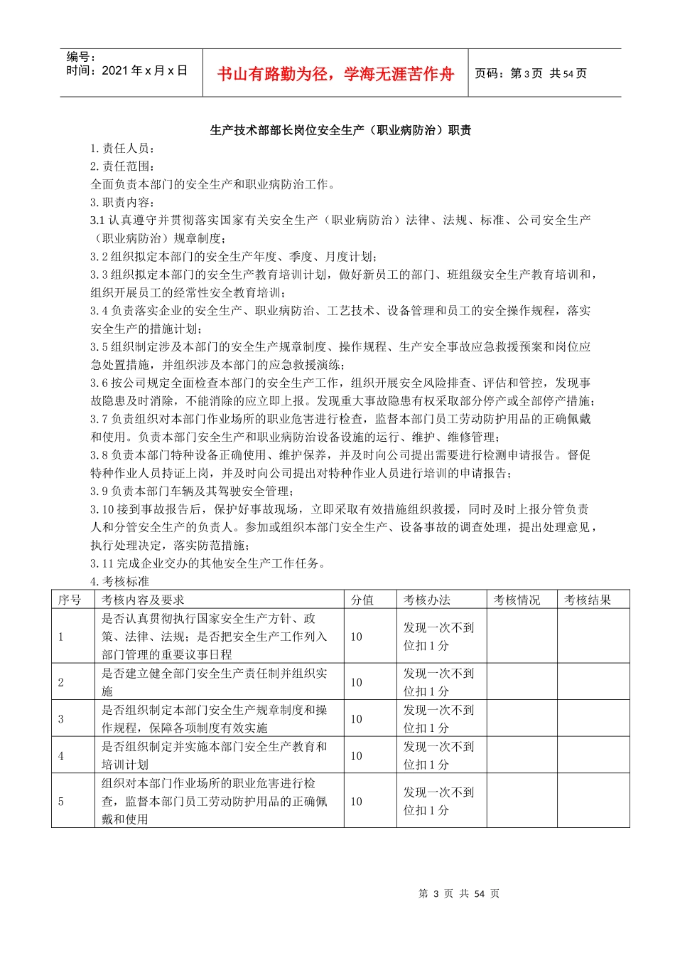 某矿业公司技术部岗位安全生产责任制汇编_第3页