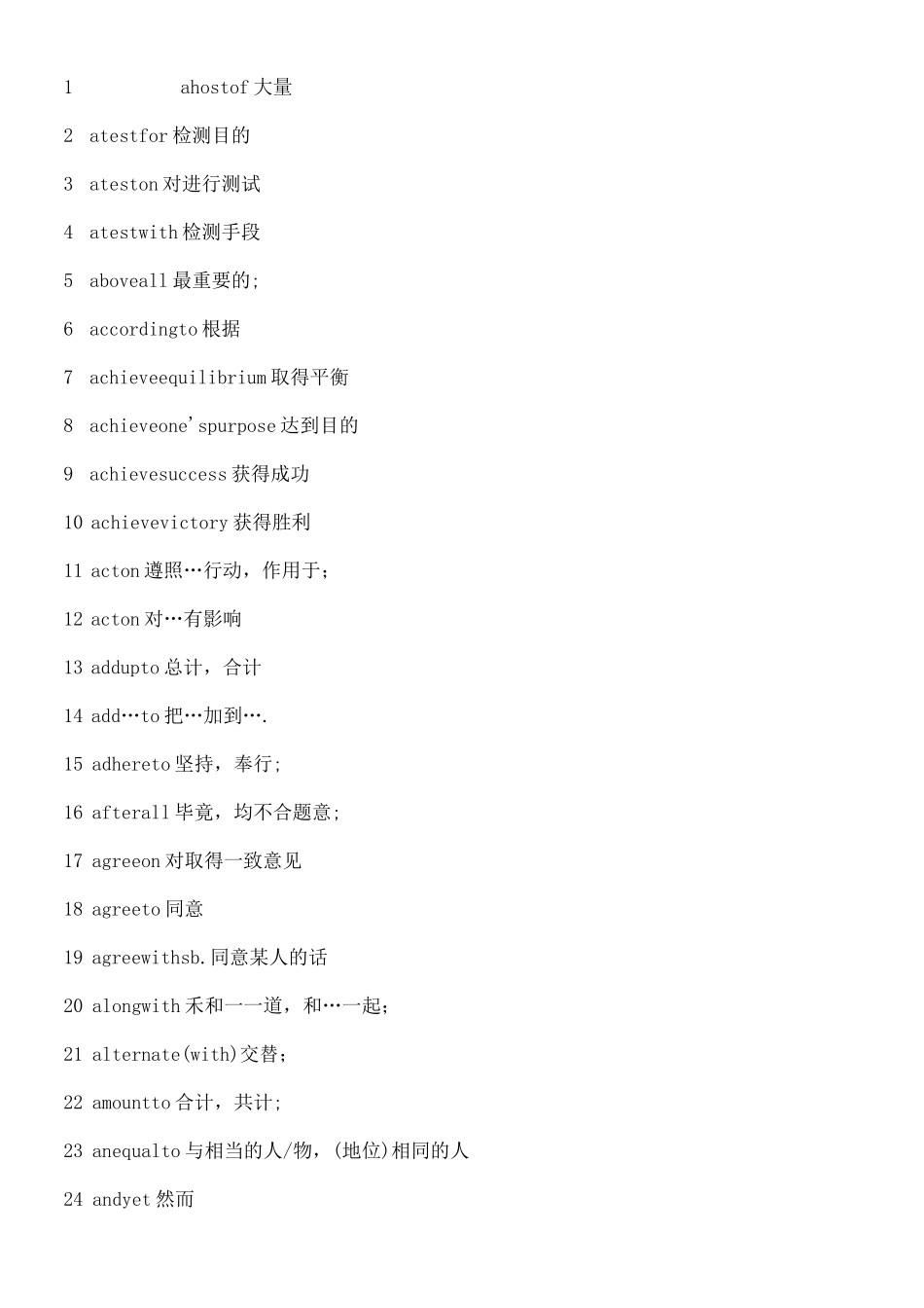 初中高频词汇_第1页