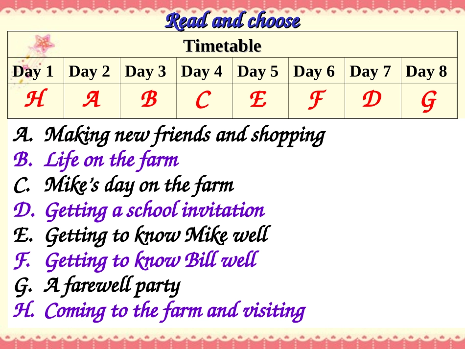 新版PEP六年级下册-Recycle-Mike's-happy-days-Lesson-()_第3页