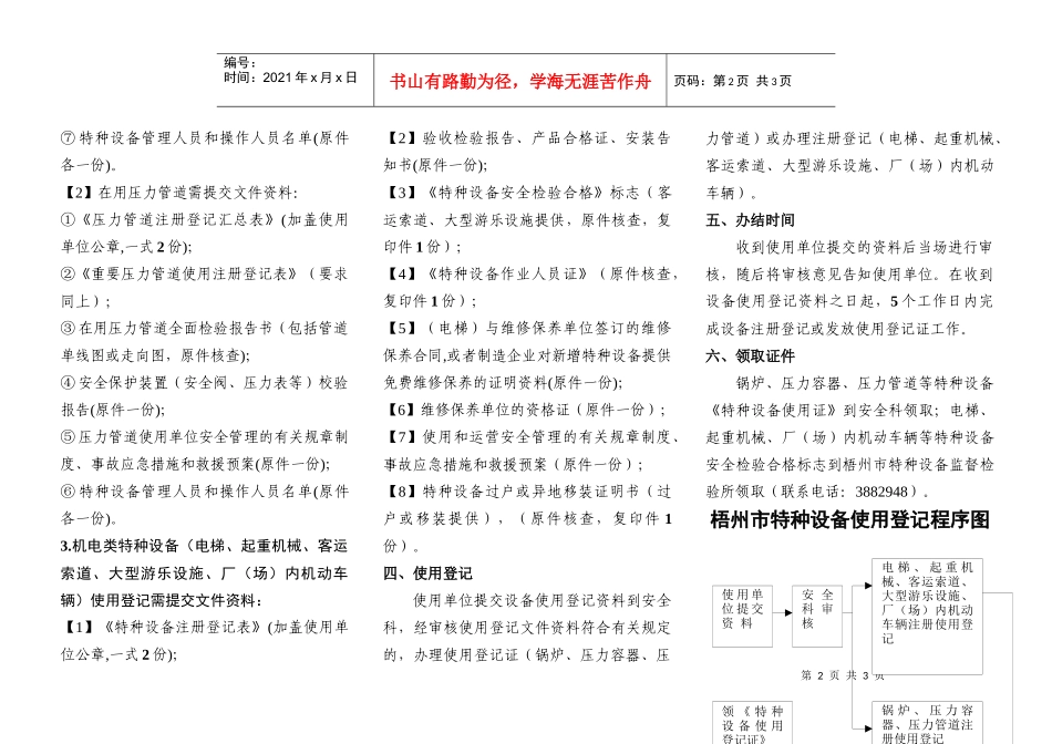 特种设备使用登记须知及程序_第2页