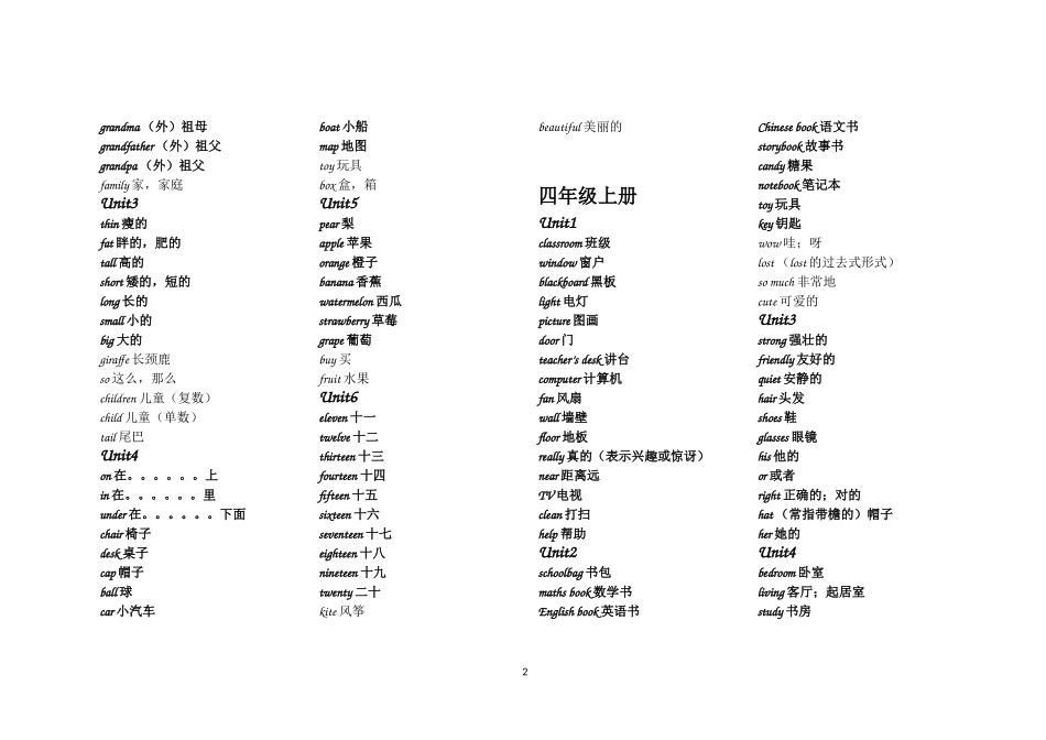 三--六年级单词总表_第2页
