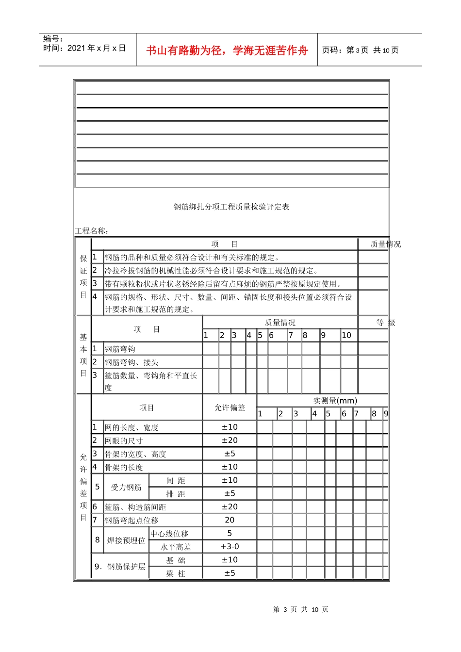 高空作业安全教育登记卡_第3页