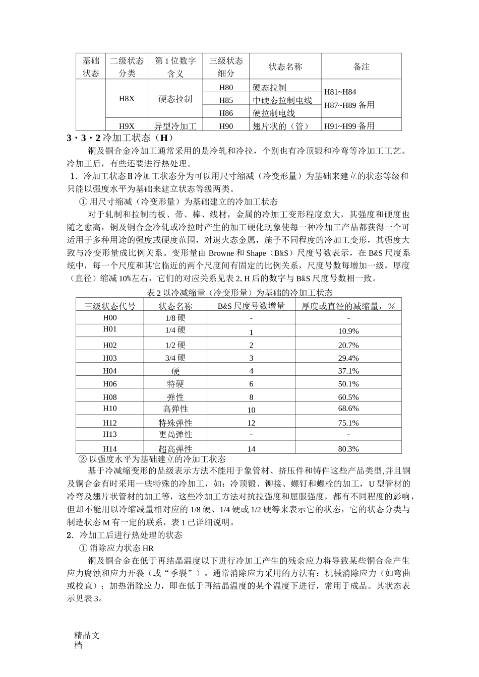 铜及铜合金状态表示方法编制说明_第3页