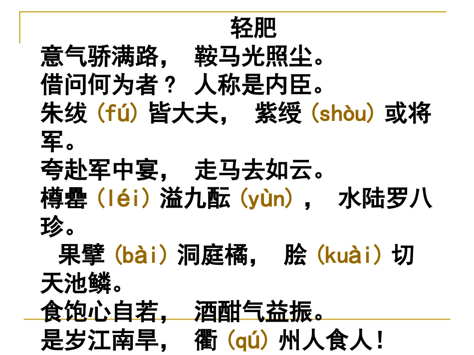 《轻肥》课件_第3页
