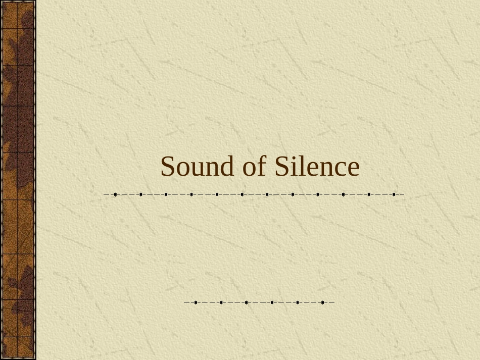 歌曲教学sound_of_silence_第1页