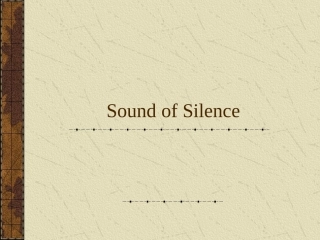 歌曲教学sound_of_silence