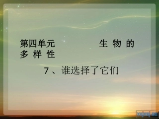 第七节__谁选择了它们