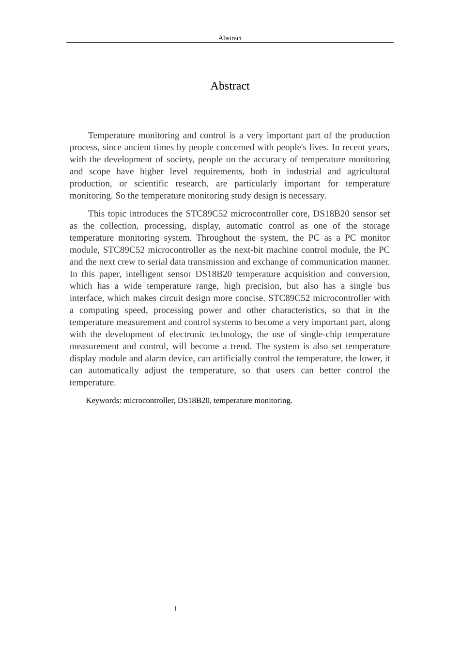 基于单片机的仓储温度测控系统的设计_第3页