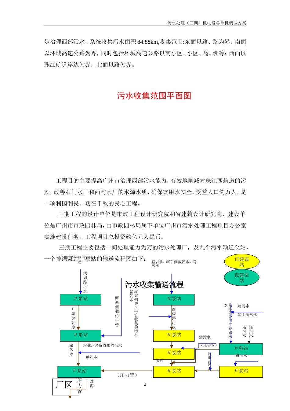水处理（三期）机电设备单机调试方案施工组织设计方案(DOC20页)_第2页