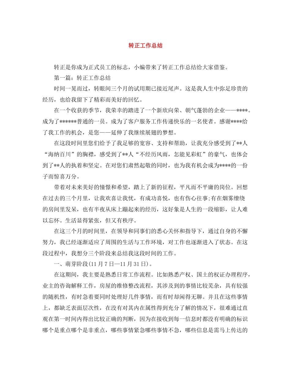 转正工作总结_第1页