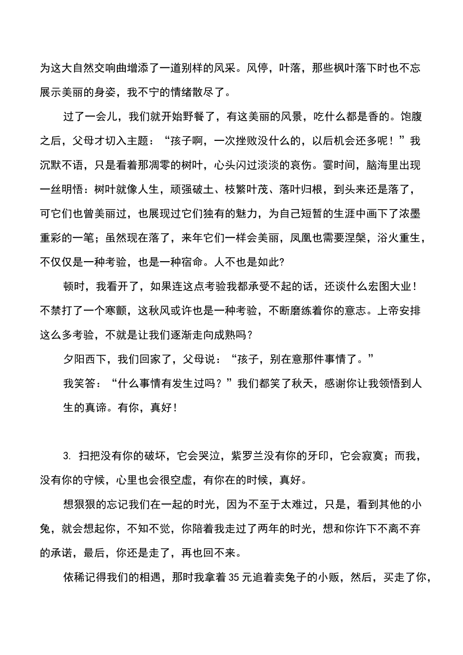 有你,真好作文范文精选_第3页