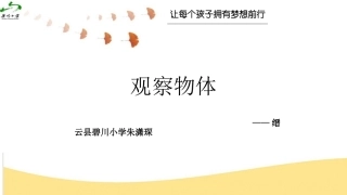 观察物体课件