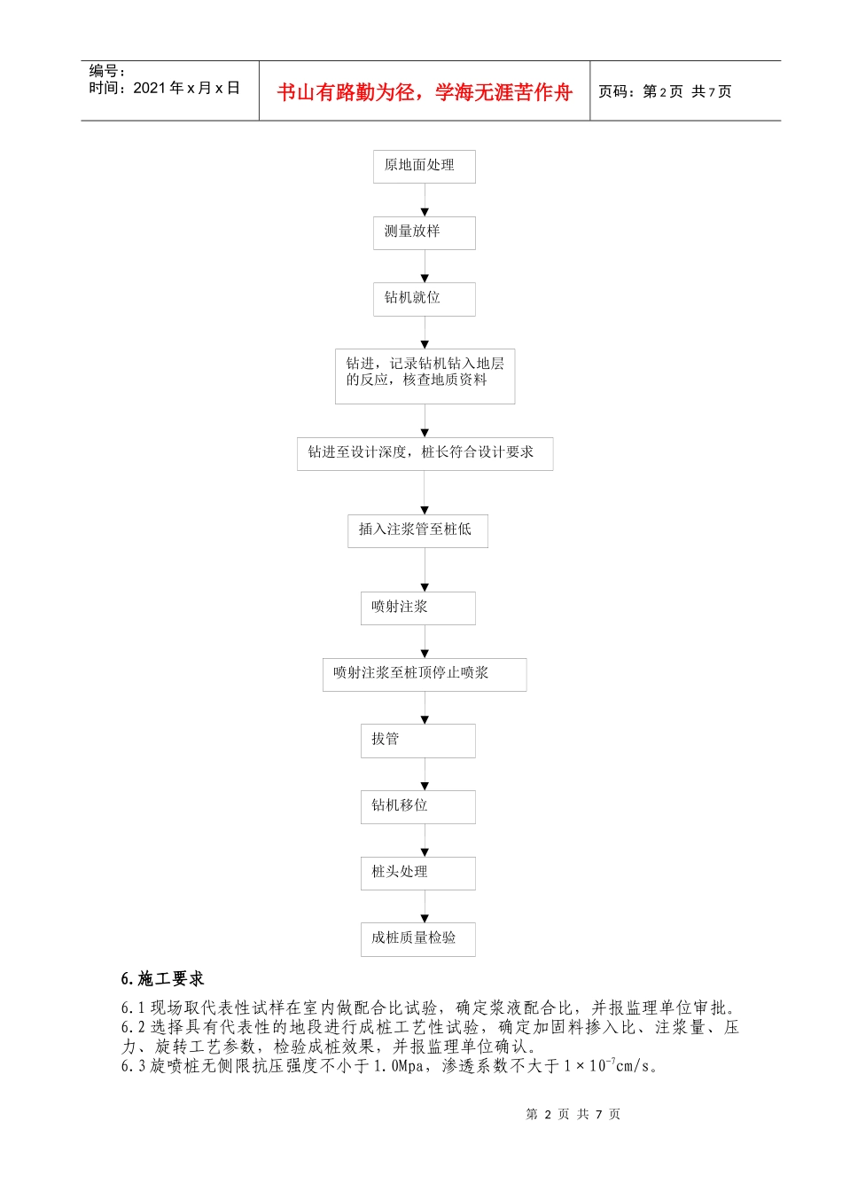 旋喷桩施工作业指导书_第3页