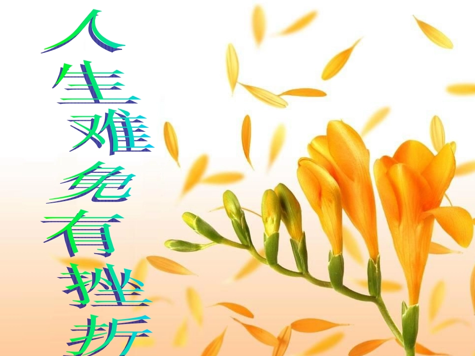 人生难免有挫折(1)_第1页