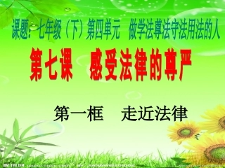 第一框走近法律