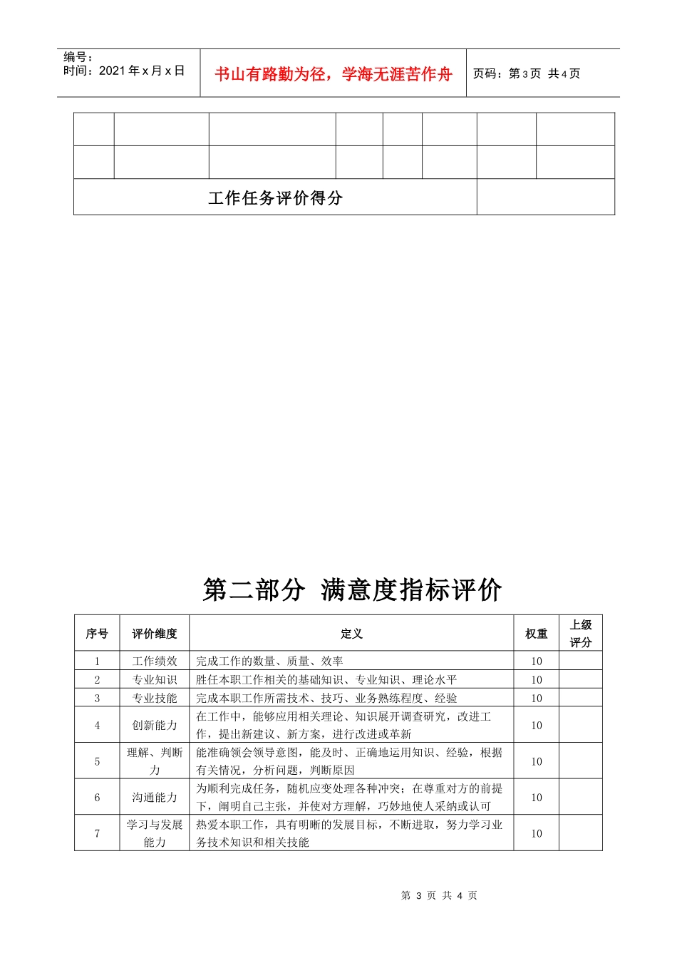 某生产企业采购部部长绩效考核表_第3页
