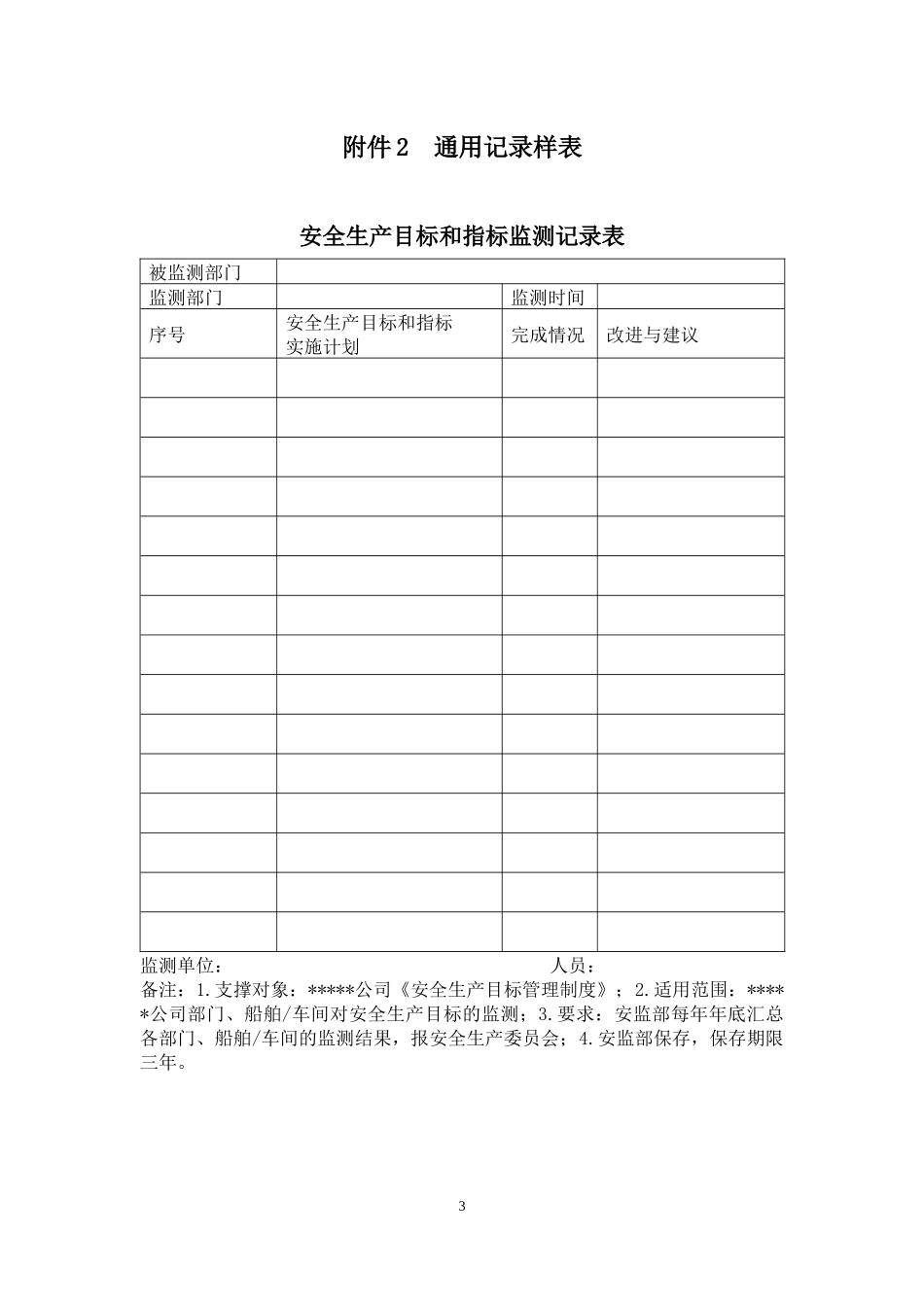 51上海市交通行业企业安全生产标准化建设指南-记录清单_第3页