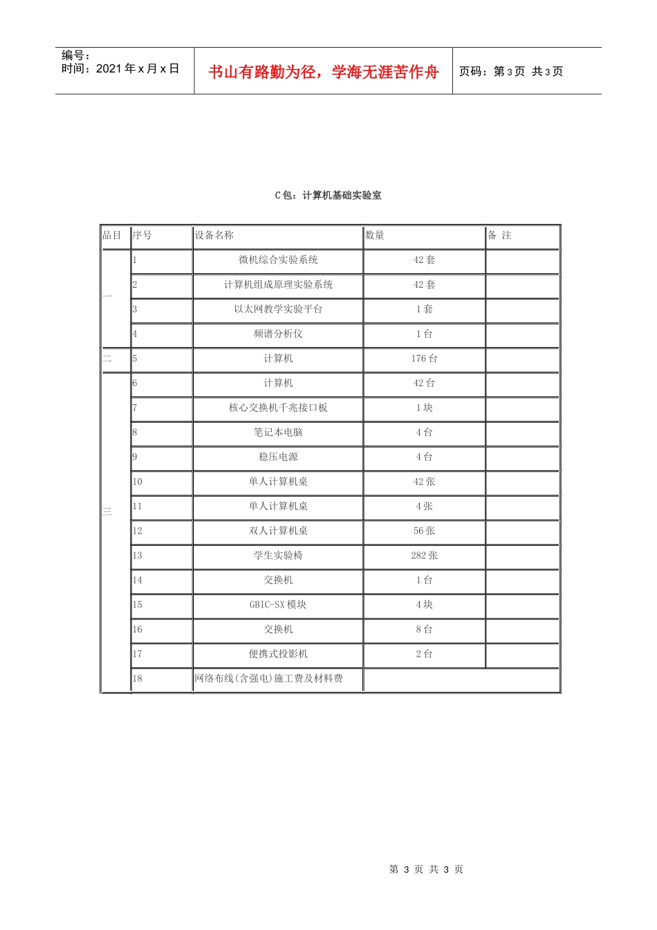 A包海量存储系统设备及辅助设备_第3页