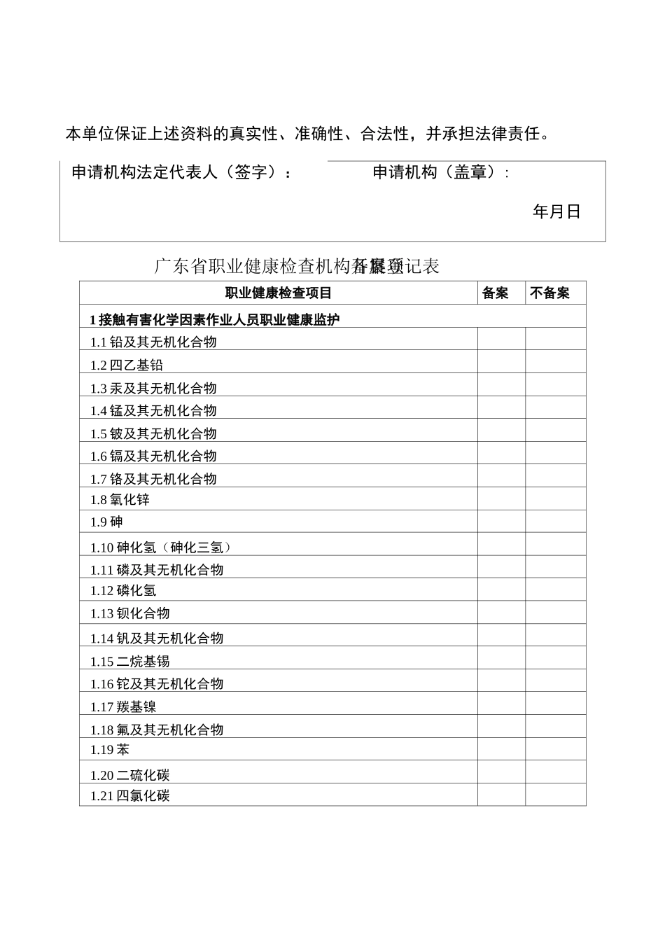 广东省职业健康检查机构备案申请表_第3页