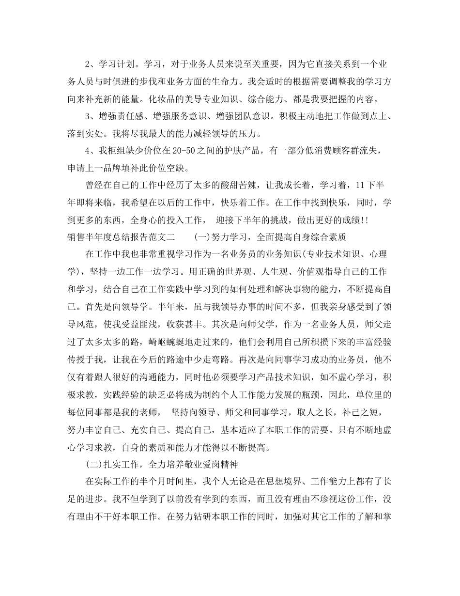 销售半年度总结报告_第3页