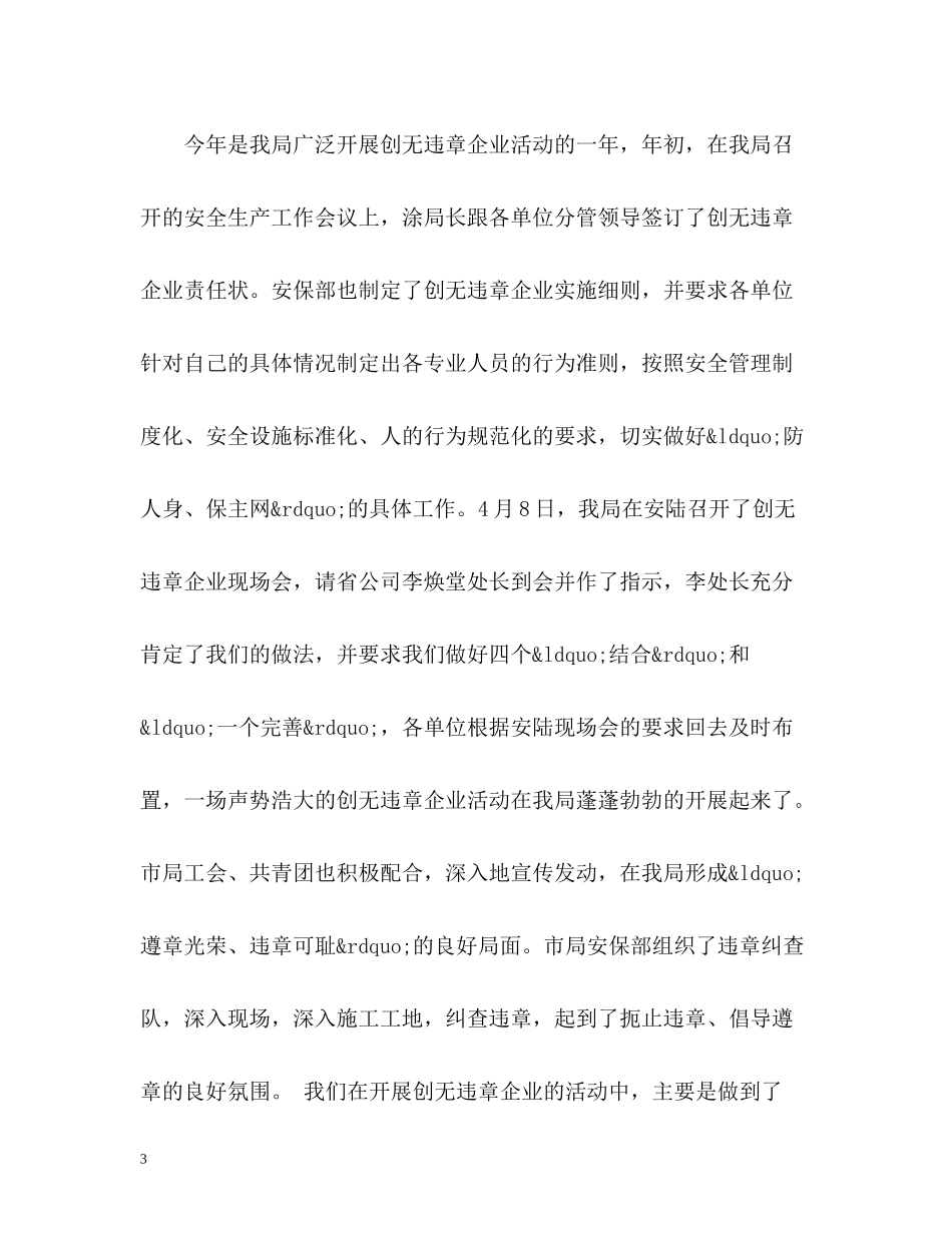 电厂安全工作总结_第3页