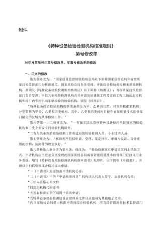 特种设备检验机构核准规则