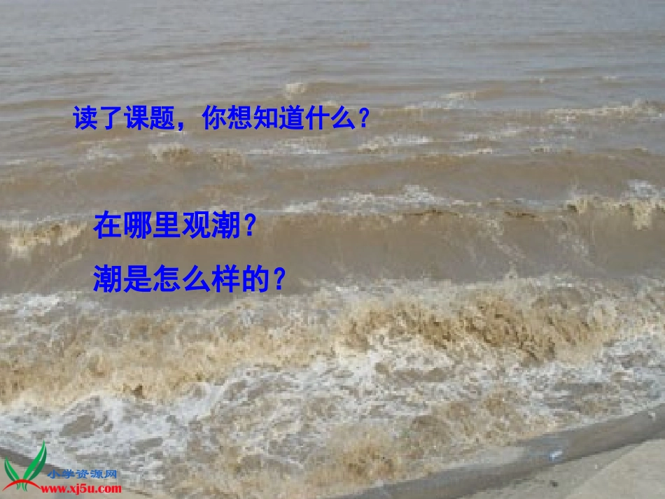 （人教新课标版）四年级语文上册课件观潮3_第2页