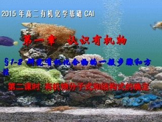 选514研究有机化合物的一般步骤和方法(2)