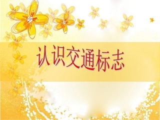 认识交通标志