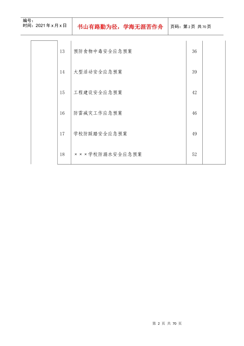 某学校安全应急管理档案_第2页