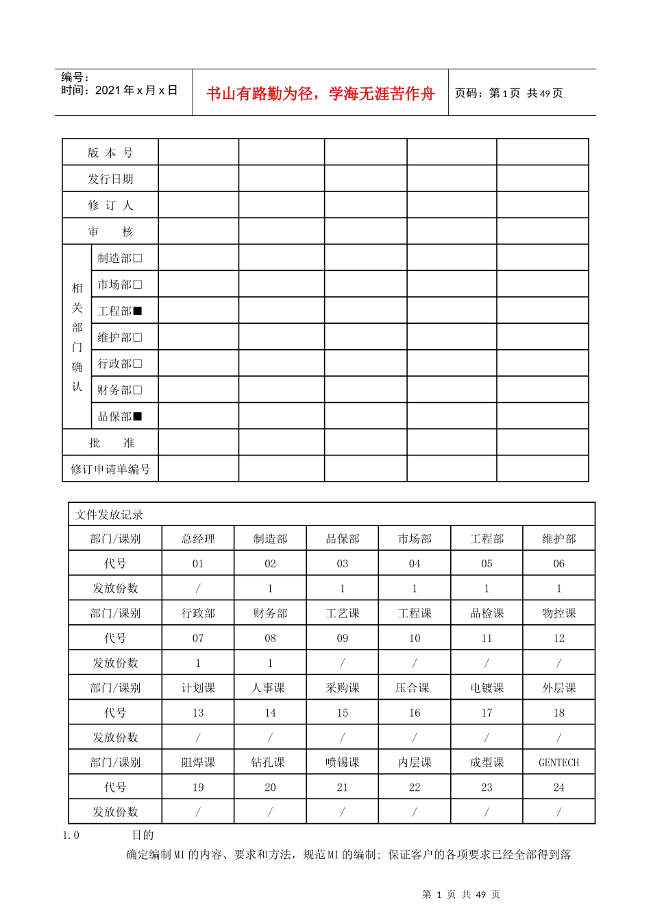 生产制作指示编写指引培训资料_第1页