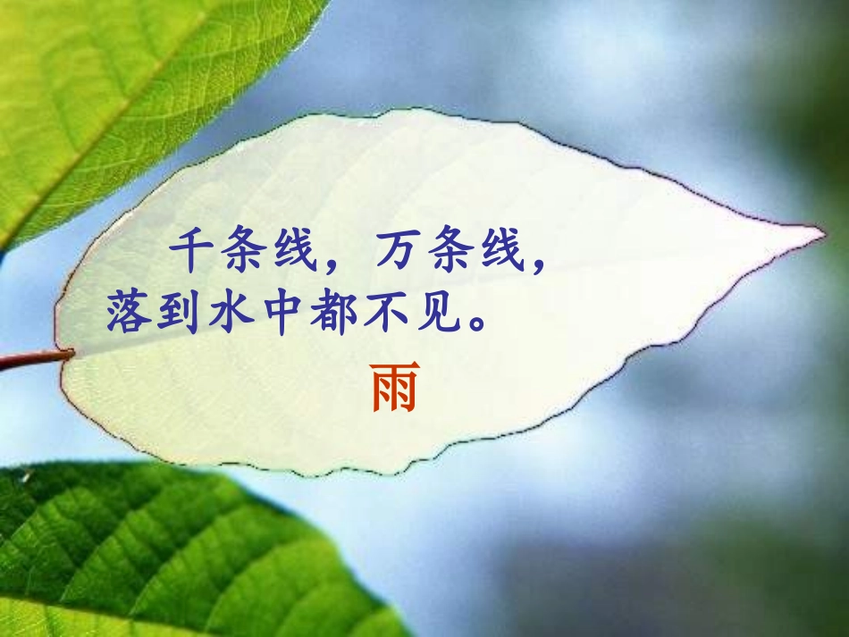 春雨的色彩1幻灯片2_第1页