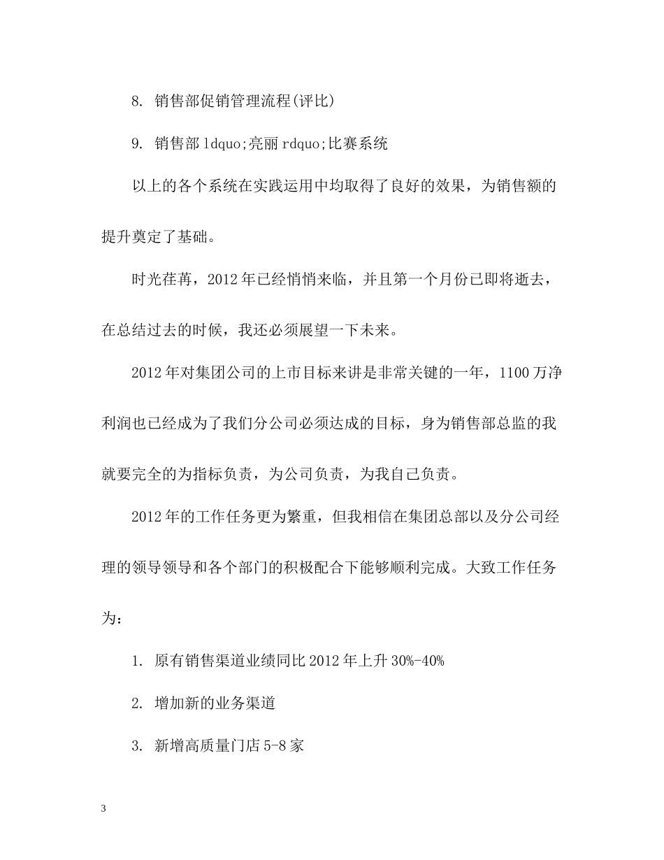 销售部总监工作总结_第3页